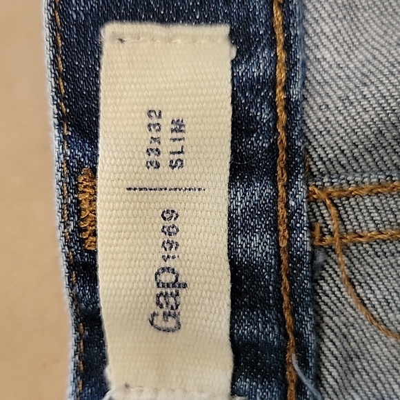 Gap Size 33x32 Slim Denim Blue Jeans - Picture 12 of 13